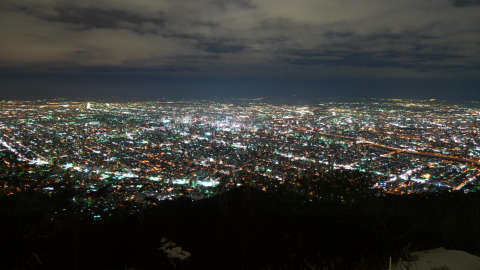藻岩山展望台の夜景