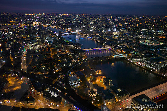 西ヨーロッパ一高いthe Shardから見下ろすロンドンの夜景が美しすぎる さざなみ壊変